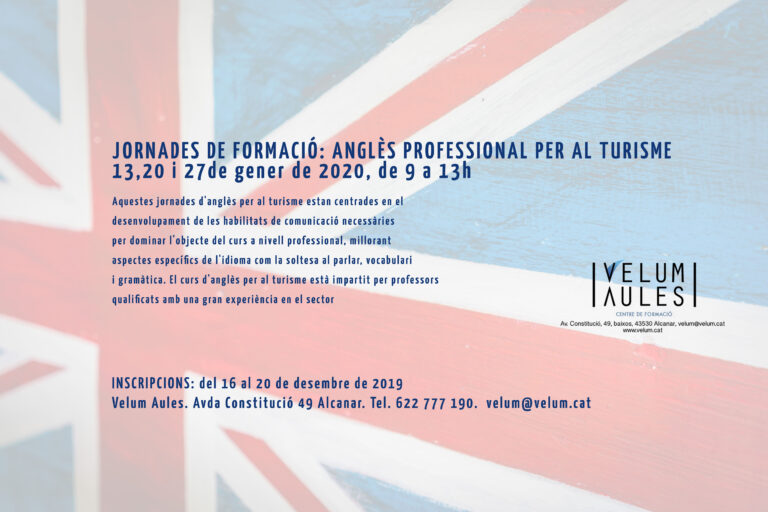 Read more about the article Anglès professional per al sector turístic.